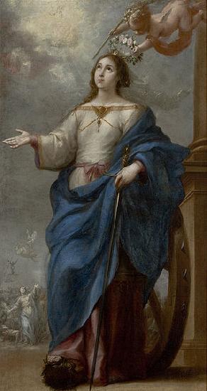Bartolome Esteban Murillo Saint Catherine of Alexandria oil painting picture